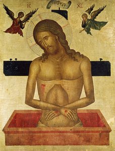 Icona che raffigura Cristo nel sepolcro
